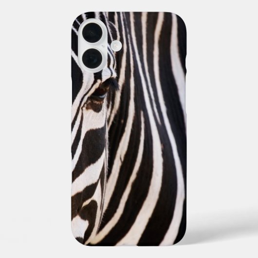 Zwart-wit gestreept Zebra Case-Mate iPhone Case (Achterkant)