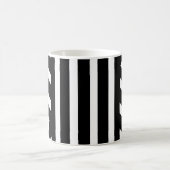 Zwart-wit gestreepte/Abstracte Klassieke Mok (Center)