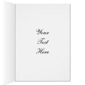 Zwart-wit gestreepte bedankkaart (Binnen (Rechts))