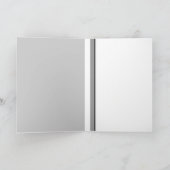 Zwart-wit gestreepte dank u bedankkaart (Binnen)