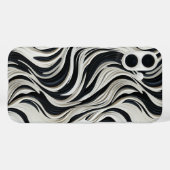 Zwart-wit gestreepte design telefoonhoes Case-Mate iPhone case (Achterkant (horizontaal))