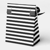 Zwart & Wit Gestreepte Favorietendoos Bedankdoosjes (Achterkant)