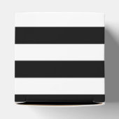 zwart & wit gestreepte gunst box bedankdoosjes (Bovenkant)