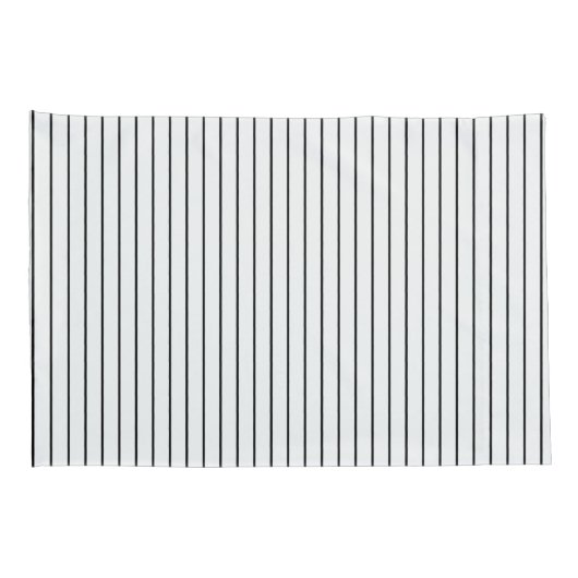 Zwart Wit Gestreepte Kussensloop (Achterkant-Rechts)