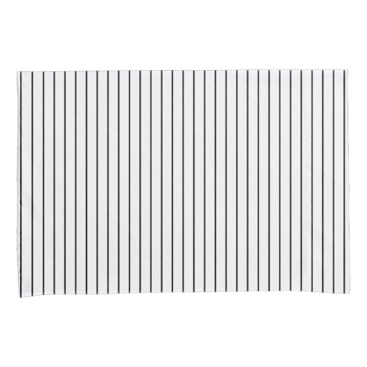 Zwart Wit Gestreepte Kussensloop (Voorkant-Rechts)