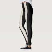 Zwart-wit gestreepte legging (Links)