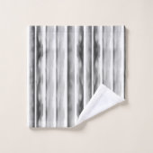 Zwart-wit Gestreepte Monogram Badhanddoek Set Bad Handdoek (Wasdoekje)