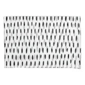 Zwart-wit gestreepte patroon: met de hand getrokke kussensloop (Voorkant)