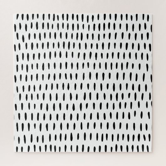Zwart-wit gestreepte patroon: met de hand getrokke legpuzzel (Verticaal)