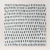 Zwart-wit gestreepte patroon: met de hand getrokke legpuzzel (Verticaal)