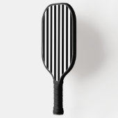 Zwart-wit gestreepte pickleball paddle (Links)