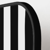Zwart-wit gestreepte pickleball paddle (Links Detail)