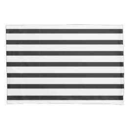 Zwart-wit gestreepte Pillowcase Kussensloop