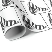 Zwart-wit gestreepte schoenen cadeaupapier (Rol Hoek)