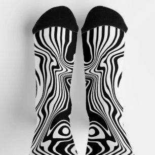 Zwart-wit Gestreepte Sokken - Kies kleuren