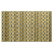 Zwart-wit gestreepte zonnebloem stof (Yard (91,4 cm))