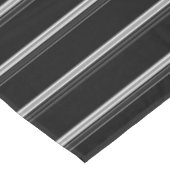 Zwart wit gestript tafelkleed (Gekanteld)