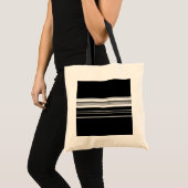 Zwart wit gestript tote bag (Voorkant (product))