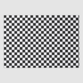 Zwart-wit gevarieerd racepatroon tissuepapier