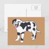 Zwart-wit gevlekte Briefkaarten (Voorkant / Achterkant)
