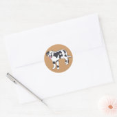 Zwart-wit gevlekte Stickers (Envelop)