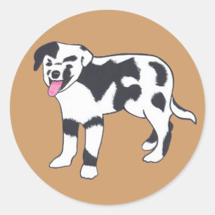 Zwart-wit gevlekte Stickers