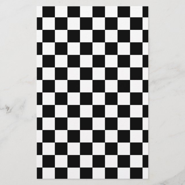 Zwart-wit gevlochten patroon (Voorkant)