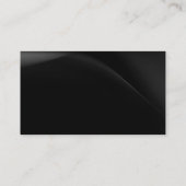 Zwart wit Gewoon modern Visitekaartje (Achterkant)