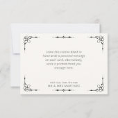 zwart-wit gezicht bedankkaart (Achterkant)