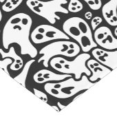 Zwart-wit ghost-patroon korte tafelloper (Hoek)