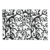 Zwart-wit ghost-patroon kussensloop (Voorkant)