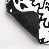 Zwart-wit ghost-patroon muismat (Hoek)