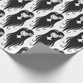 Zwart-wit  Ghoul Cadeaupapier (Hoek)