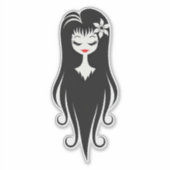 Zwart-wit  Ghoul Sticker (Voorkant)