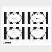  Zwart-wit Gift Label Label (Vel)