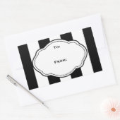  Zwart-wit Gift Label Label (Envelop)