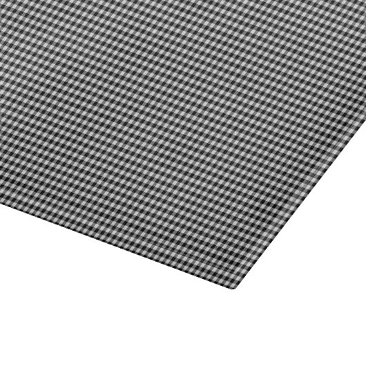 Zwart-wit Gingham-11x8 GLASS CUTTING BOARD Snijplank (Hoek)