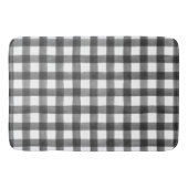 Zwart-wit Gingham Buffalo Check Plaid Badmat (Voorkant)