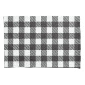zwart wit Gingham Buffalo Plaid Boerderij Kussensloop (Voorkant)