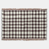 Zwart-wit Gingham Classic Modern Deken (Voorkant)