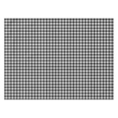 Zwart-wit Gingham gebarsten patroon Tafelkleed (Voorkant (Horizontaal))