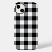 Zwart-wit Gingham Patroon Case-Mate iPhone Case (Achterkant)