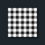 Zwart-wit Gingham Pattern Canvas Afdruk<br><div class="desc">De zwarte, witte, en grijze vierkantjes vormen een gewaagde, gecontroleerde vlecht. Het zwarte en witte gingham-patroon werd van nul gemaakt. Het wit is transparant, dus je kunt het veranderen als je wilt. Klik op de knop "Aanpassen" en selecteer vervolgens een "Afgedrukte achtergrondkleur" in de zijbalk. Wanneer u klaar bent, klik...</div>