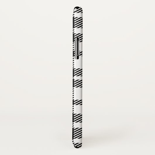 Zwart-wit Gingham Pattern Case-Mate iPhone Case (Achterkant / rechts)