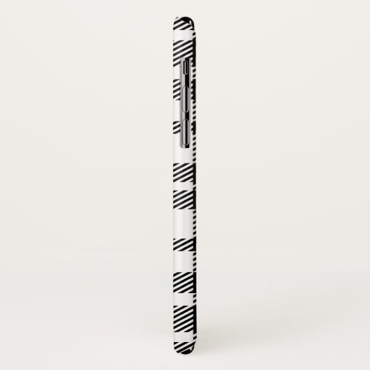 Zwart-wit Gingham Pattern Case-Mate iPhone Case (Achterkant/links)