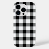 Zwart-wit Gingham Pattern Case-Mate iPhone Case (Achterkant)
