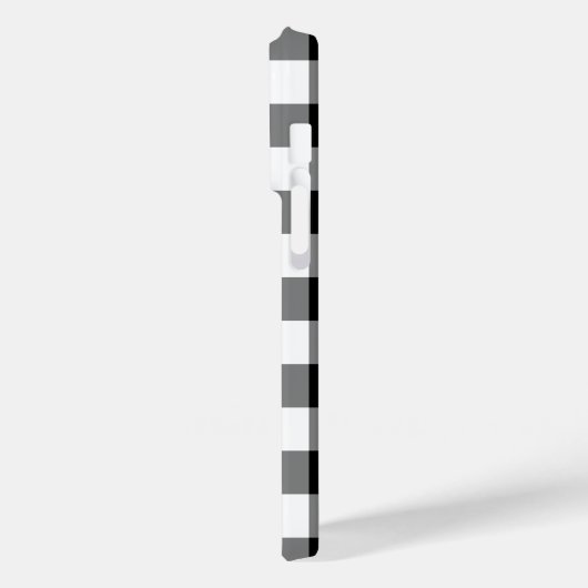 Zwart-wit Gingham Pattern Case-Mate iPhone Case (Achterkant / Links)