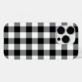 Zwart-wit Gingham Pattern Case-Mate iPhone Case (Achterkant (horizontaal))