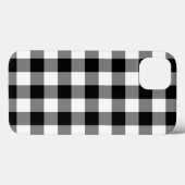Zwart-wit Gingham Pattern Case-Mate iPhone Case (Achterkant (horizontaal))