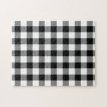 Zwart-wit Gingham Pattern Legpuzzel<br><div class="desc">De zwarte, witte, en grijze vierkantjes vormen een gewaagde, gecontroleerde vlecht. Het zwarte en witte gingham-patroon werd van nul gemaakt. Het wit is transparant, dus je kunt het veranderen als je wilt. Klik op de knop "Aanpassen" en selecteer vervolgens een "Afgedrukte achtergrondkleur" in de zijbalk. Wanneer u klaar bent, klik...</div>